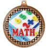2.75" Math Award Medals, Bronze Vega Math Team Trophy Awards Includes Free Neck Ribbon 50 Pack view 2