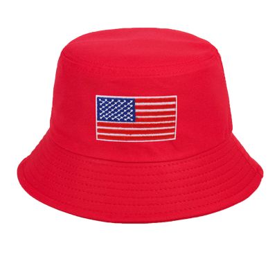 American Flag Bucket Hats for Men Women Summer Outdoor Independence Day Embroidered Sun Caps Casual Cotton Fisherman Hat