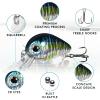 TRUSCEND Crankbaits Fishing Lures Hard Swimbait for Bass Trout Crappie Crank Baits Freshwater and Saltwater view 3