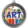 2.75" Art Paint Brushes Award Medals, Silver Vega Art Paint Brushes Team Trophy Awards Includes Free Neck Ribbon 10 Pack view 2
