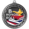 2.75" B Honor Roll Award Medals, Silver Vega B Honor Roll Team Trophy Awards Includes Free Neck Ribbon 10 Pack view 2
