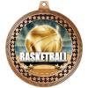 2.75" Basketball Titan Series Award Medals, Bronze Vega Basketball Titan Series Team Trophy Awards Includes Free Neck Ribbon 50 Pack view 2
