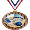 2.75" Handball Award Medals, Bronze Vega Handball Team Trophy Awards Includes Free Neck Ribbon 50 Pack view 1
