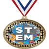 2.75" Stem Award Medals, Gold Vega Stem Team Trophy Awards Includes Free Neck Ribbon 50 Pack view 1