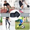 WILLBOND 12 Pcs Soccer Shin Guard Straps for Kids Youth Adult Adjustable Shin Fixed Straps Anti Slip Lightweight Soccer Ankle Guards for Kicking Legging Football Ball Running Cycling Sports, Black view 4