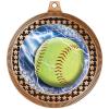 2.75" Softball Glitz Award Medals, Bronze Vega Softball Glitz Team Trophy Awards Includes Free Neck Ribbon 50 Pack view 2