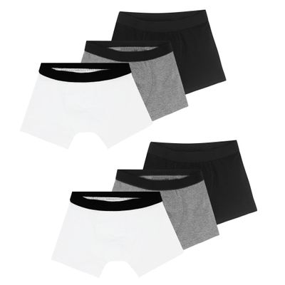 Allxwek Boys Underwear Boxer Briefs Size 6 Soft Kids Cotton Underpants, BWG 134/140,6 Pack