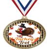 2.75" Turkey Trot Award Medals, Gold Vega Turkey Trot Team Trophy Awards Includes Free Neck Ribbon 50 Pack view 1