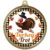 2.75" Turkey Trot Award Medals, Gold Vega Turkey Trot Team Trophy Awards Includes Free Neck Ribbon 50 Pack view 2