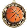 2.75" Basketball Award Medals, Gold Vega Basketball Team Trophy Awards Includes Free Neck Ribbon 50 Pack view 2
