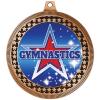 2.75" Gymnastics with Red Star Award Medals, Bronze Vega Gymnastics with Red Star Team Trophy Awards Includes Free Neck Ribbon 50 Pack view 2