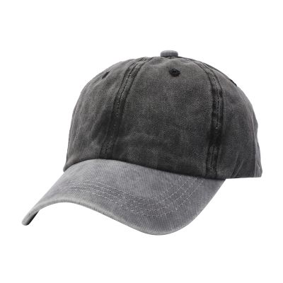Adjustable Baseball Hat for Women Men Distressed Vintage Classic Cotton Baseball Caps Fitted Running Workout Outdoor Cap Black