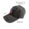 American Flag Hats for Men Fitted Fashion Embroidered Adjuatble Baseball Caps Vintage Distressed Cotton Outdoor Sun Caps view 4