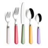 ANNOVA Silverware Set 20 Pieces Stainless Steel Cutlery Color Handle Flatware - 4 x Dinner Knife; 4 x Dinner Fork; 4 x Salad fork; 4 x Tablespoon; 4 x Teaspoon (Mix Solid) view 1