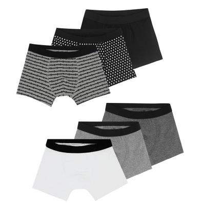 Allxwek Boys Boxer Briefs Size 14-16 Soft Big Kids Youth Cotton Underpants 6 pack,170-176/14-16 years