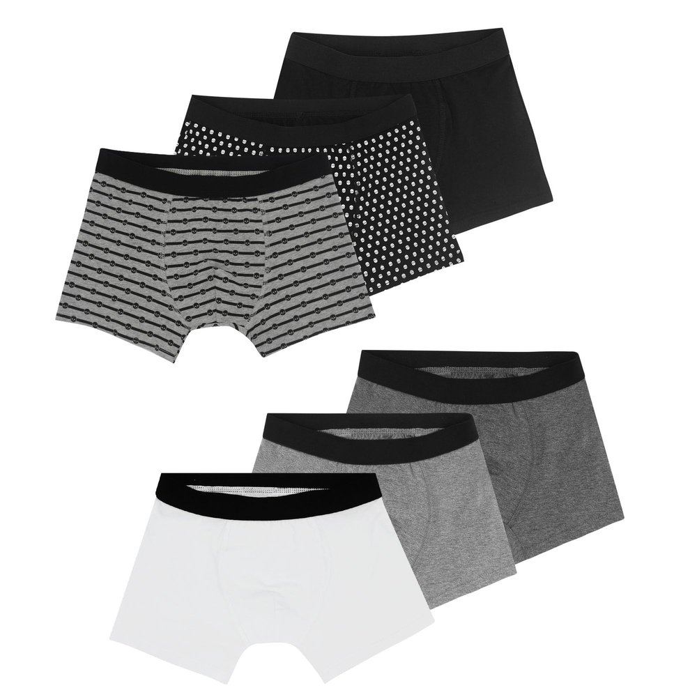 Allxwek Boys Boxer Briefs Size 14-16 Soft Big Kids Youth Cotton Underpants 6 pack,170-176/14-16 years