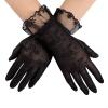IPENNY Women Sun UV Protection Driving Gloves Summer Short Floral Lace Anti-Skid Screentouch Gloves Elegant Sunblock Gloves view 1