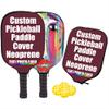 JCETUNO Custom Pickleball Paddle Surface Conservation Pickleball Paddle Cover, Personalized Image Text Logo, Best Pickleball Gifts, Maroon, W8.26 xL11.6 view 1