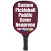 JCETUNO Custom Pickleball Paddle Surface Conservation Pickleball Paddle Cover, Personalized Image Text Logo, Best Pickleball Gifts, Maroon, W8.26 xL11.6 view 2