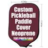 JCETUNO Custom Pickleball Paddle Surface Conservation Pickleball Paddle Cover, Personalized Image Text Logo, Best Pickleball Gifts, Maroon, W8.26 xL11.6 view 3