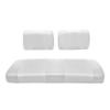 Seat Cover Replacement for Club Car Carry Golf Cart - Front Or Rear Bench Seat - Premium Marine Vinyl - 5 Panel Stitching - Staple On Installation - Two-Tone Golf Cart Seat Covers (White) view 1