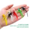 FishingPepo Fly Fishing Poppers, Topwater Fishing Lures Bass Crappie Bluegill Sunfish Panfish Trout Salmon Perch Steelhead Flies for Fly Fishing Bass Panfish Bluegill Trout Salmon(20pcs) view 4
