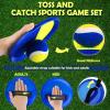 Charniol Kids Toss and Catch Game, Blue Yellow, 12 Paddles 6 Balls view 3