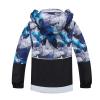 MGEOY Boys Rain Jacket Lightweight Waterproof Hooded Fleece Lined Raincoat Windbreakers for Kids Blue 7/8 view 3