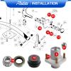 Roykaw Club Car Front Wheel Hub Bearing Assembly with Dust Caps & Bearings for DS Golf Cart Models Replaces OEM # 102357701,1011892,1011889,1011894,11011102,1011153 view 2