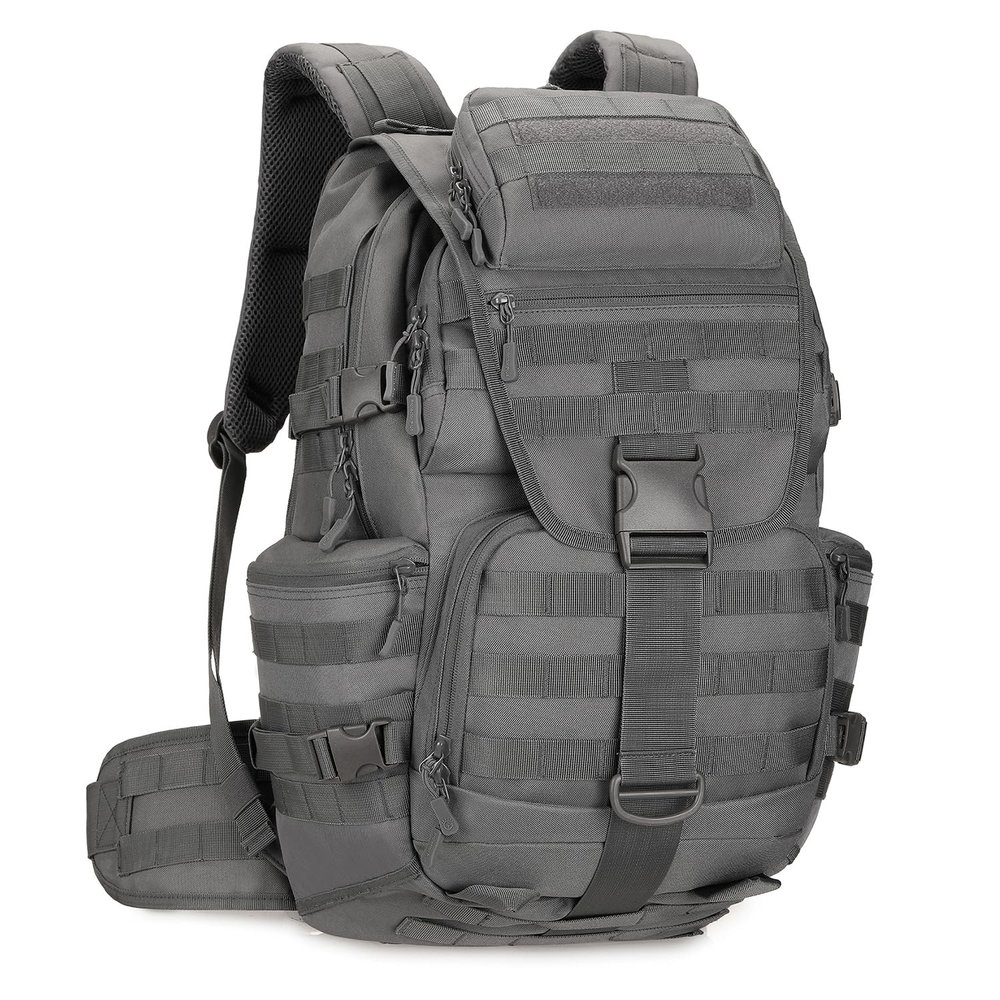 KXBUNQD 50L Military Tactical Backpack Hiking Waterproof Backpack Large Military Pack 3 Day Assault Pack Molle Bag Rucksack