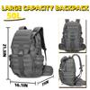KXBUNQD 50L Military Tactical Backpack Hiking Waterproof Backpack Large Military Pack 3 Day Assault Pack Molle Bag Rucksack view 2