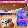 MATEIN Basketball Bag, Sturdy Soccer Bag with Ball Holder & Shoe Compartment, Large Basketball Backpack for Training Equipment, Water Resistant Sports Ball Backpack Fits Volleyball Football, Colorful view 2