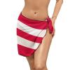 Puerto Rico Flag Swimsuit Coverups for Women Chiffon Sarong Beach Bikini Wrap Swim Cover Up for Swimwear L view 1