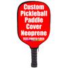 JCETUNO Custom Pickleball Paddle Surface Conservation Pickleball Paddle Cover, Personalized Image Text Logo, Best Pickleball Gifts, Red, W8.26 xL11.6 view 2