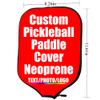 JCETUNO Custom Pickleball Paddle Surface Conservation Pickleball Paddle Cover, Personalized Image Text Logo, Best Pickleball Gifts, Red, W8.26 xL11.6 view 3