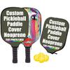 JCETUNO Custom Pickleball Paddle Cover Personalized Racquets Cover Sleeve Add Your Image Photo Logo Fits Most Rackets, Military Green, W8.26 xL11.6 view 1