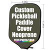 JCETUNO Custom Pickleball Paddle Cover Personalized Racquets Cover Sleeve Add Your Image Photo Logo Fits Most Rackets, Military Green, W8.26 xL11.6 view 3