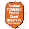 JCETUNO Custom Pickleball Paddle Cover Personalized Racquets Cover Sleeve Add Your Image Photo Logo Fits Most Rackets, S. Orange, W8.26 xL11.6 view 3