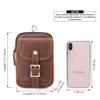 Sxdthy Sports Walking Fanny Pack Waist Bag Runner Belt Bum Bag Hip Fannie Pack Phanny Fannypack Woman Man (Color : Brown, Size : 13 * 19 * 2.5cm) view 2