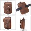 Sxdthy Sports Walking Fanny Pack Waist Bag Runner Belt Bum Bag Hip Fannie Pack Phanny Fannypack Woman Man (Color : Brown, Size : 13 * 19 * 2.5cm) view 4
