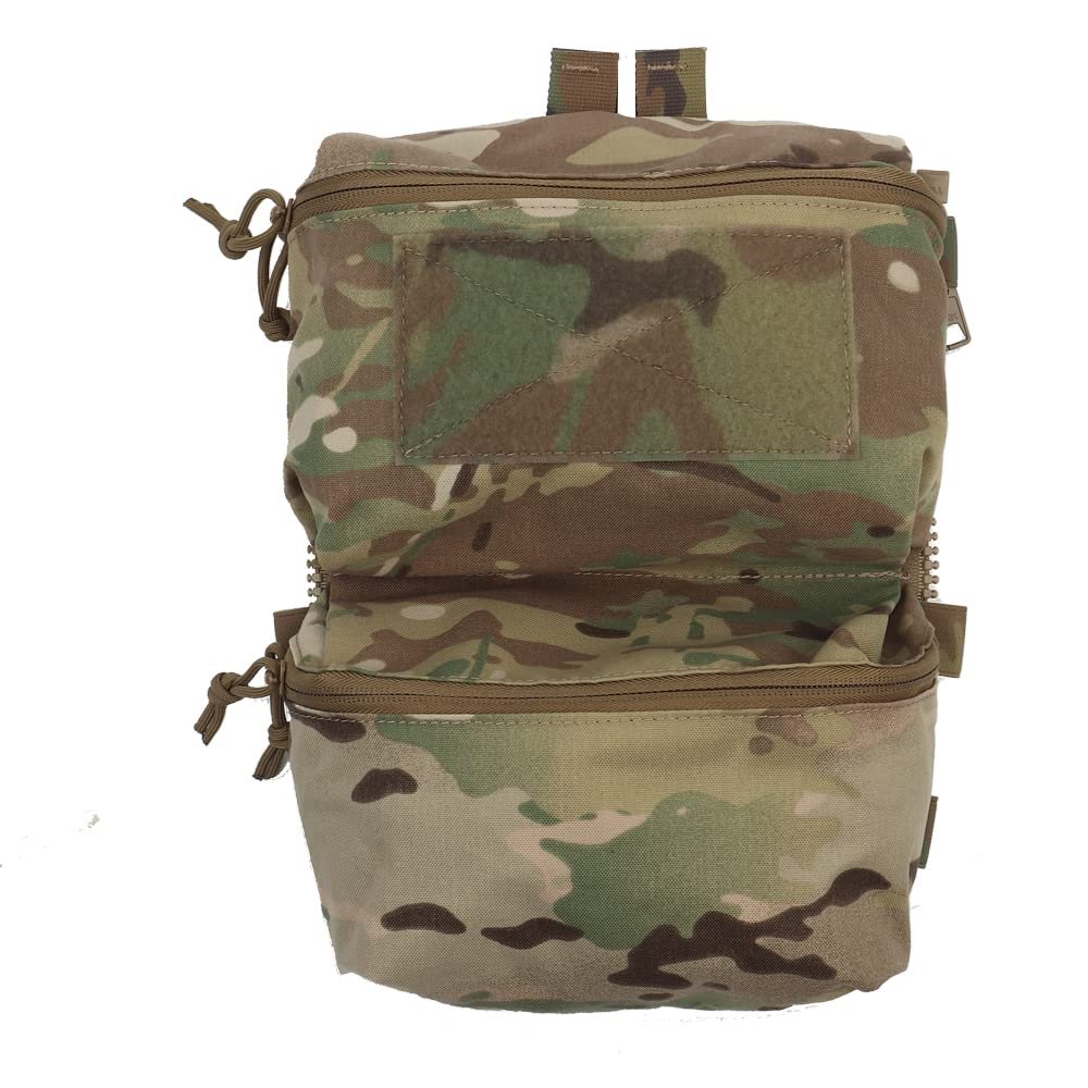 GYDEHUTJ Tactical Adapt Back Panel Assault Backpack Double Pouch for MOLLE Hunting Tactical Airsoft Vest