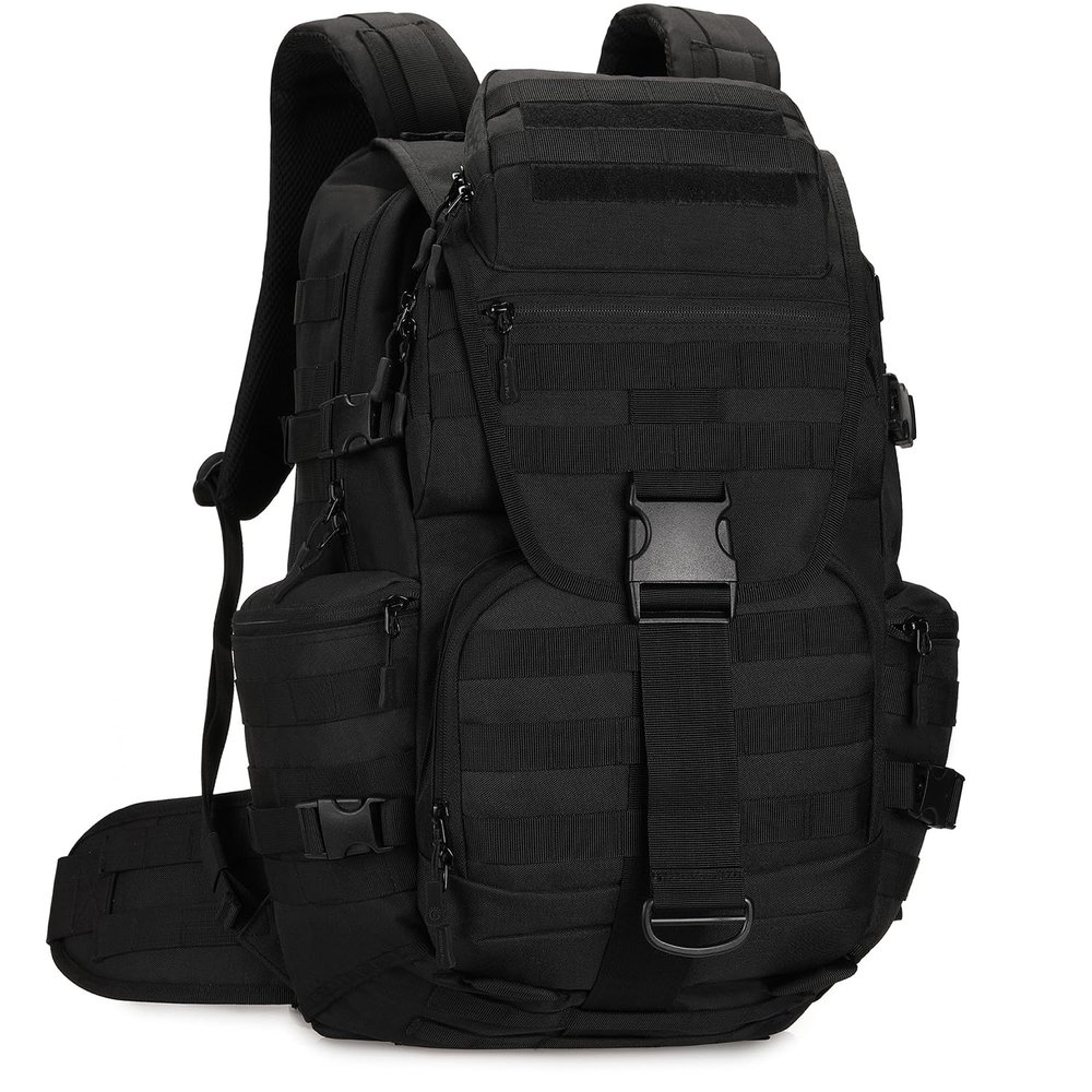 KXBUNQD 50L Military Tactical Backpack Hiking Waterproof Backpack Large Military Pack 3 Day Assault Pack Molle Bag Rucksack