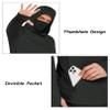 Hooded Fishing Shirts for Men UPF 50+ Long Sleeve Hoodie with Mask Lightweight SPF Sweatshirts Rash Guard Camo Neck Gaiter view 4