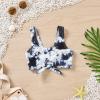MOQIN Cover up Large Strap Kids Fashion 2-4Y Swimwear Tie-Dye Clothes Print Baby Swimsuit Girls Toddler Summer Girls Swimwear Navy view 4