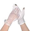 IPENNY Women Sun UV Protection Driving Gloves Summer Short Floral Lace Anti-Skid Screentouch Gloves Elegant Gloves view 1