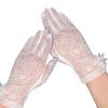 IPENNY Women Sun UV Protection Driving Gloves Summer Short Floral Lace Anti-Skid Screentouch Gloves Elegant Gloves view 3