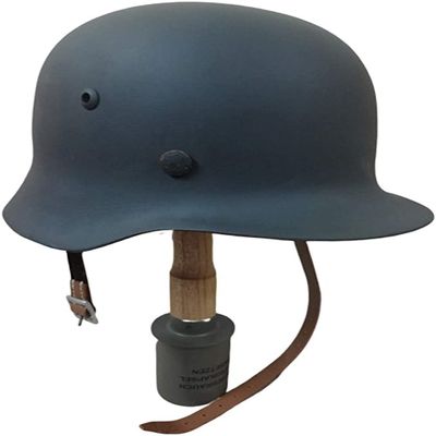 MERIT WOODEN CRAFT German WWII M35 Steel Helmet - Field Gray - Reproduction