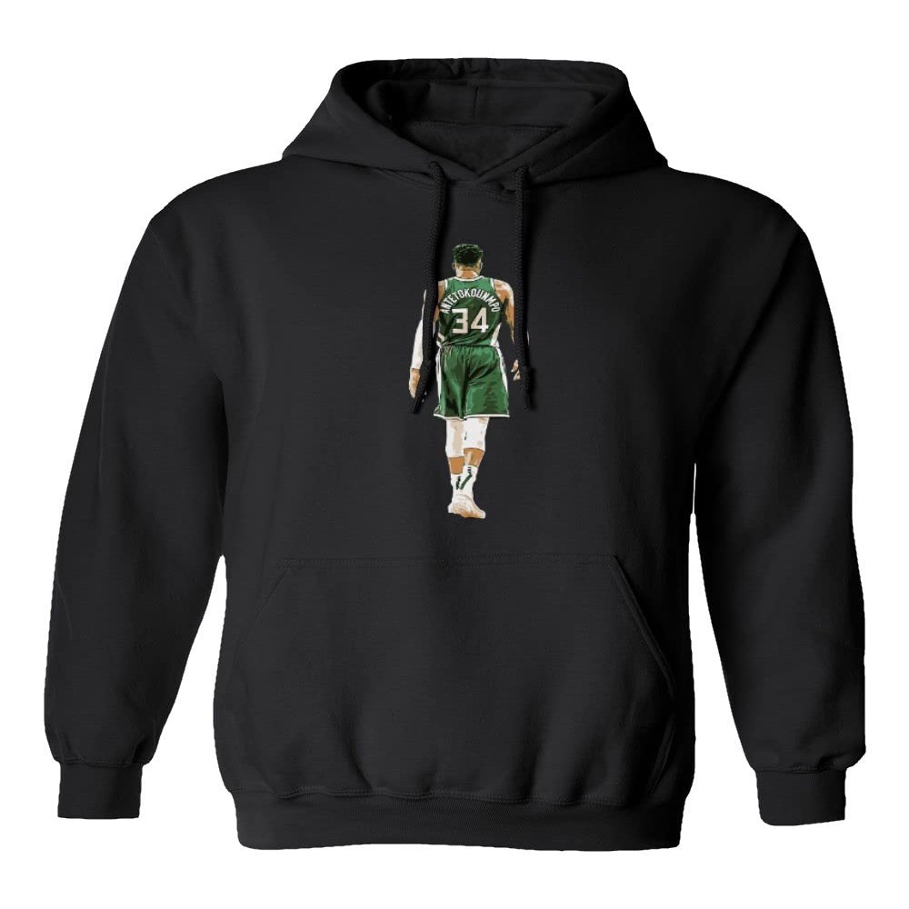 Antetokounmpo Milwaukee Basketball Star Fans Unisex Hooded Sweatshirt (Black, 5X-Large)