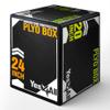 Yes4All 3-in-1 Soft-Padded Plyo Box With Wooden Core, Non-Slip Multi-Use Cushioned Plyometric Jump Box with Vinyl Cover for Jumping, Conditioning, Strength Training - 24x20x16 Inches view 1