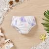 MOQIN Cover up Large Strap Kids Fashion 2-4Y Swimwear Tie-Dye Clothes Print Baby Swimsuit Girls Toddler Summer Girls Swimwear White view 4